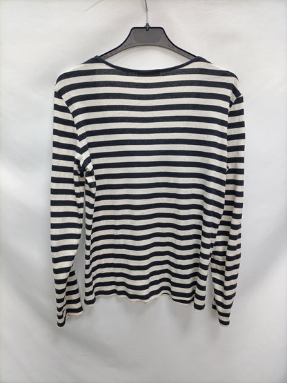 THAT OR THAT. Striped ribbed top TM