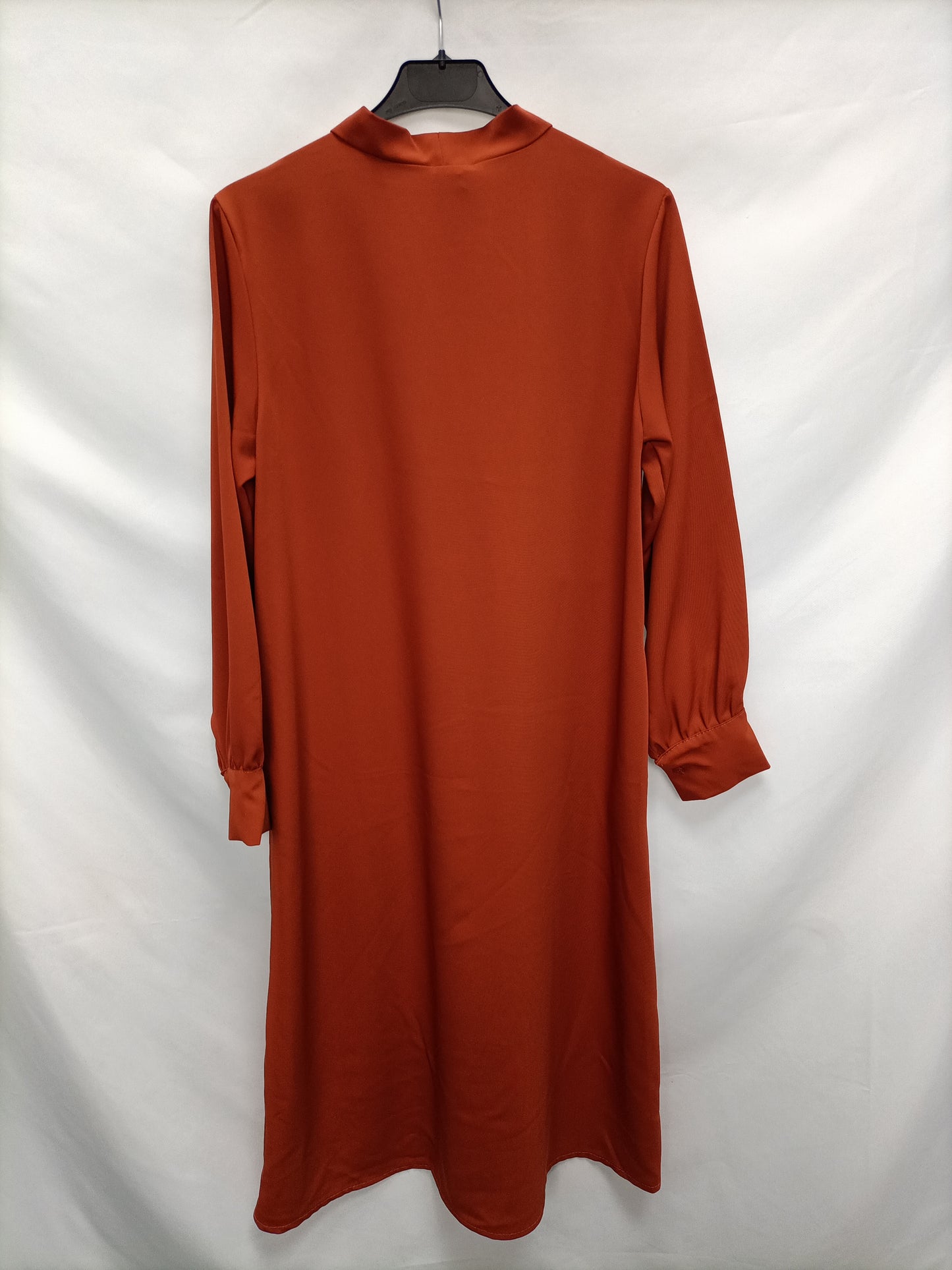 VALENTINA.  Vestido midi teja T.40