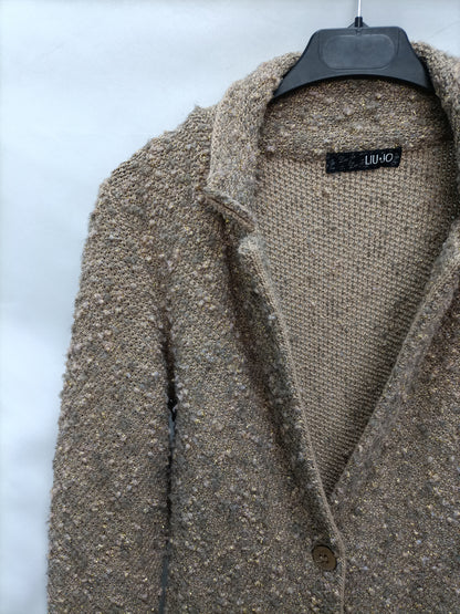 LIU JO. Chaqueta camel tweed T.38