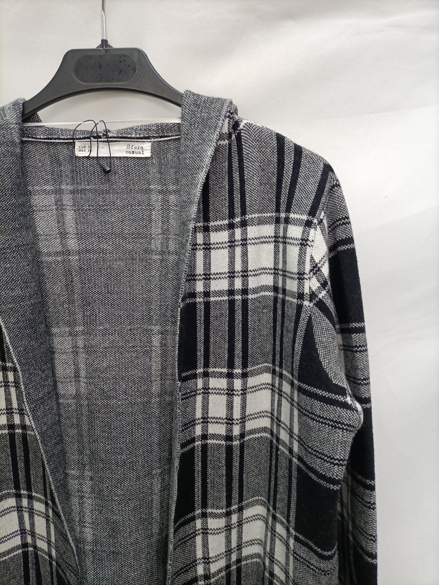 SFERA. Cárdigan cuadros T.s