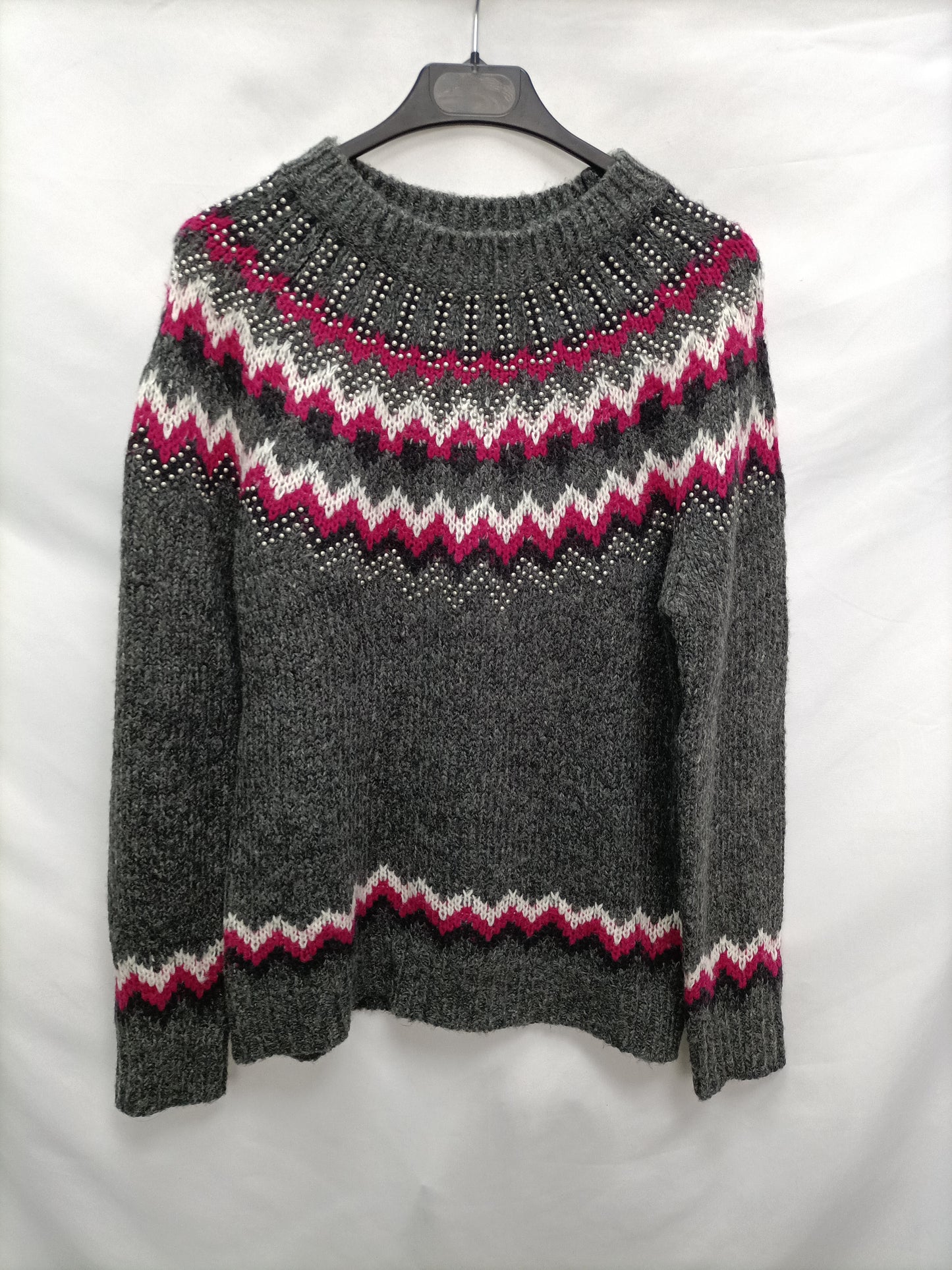 EASY WEAR. Jersey gris tachuelas  T.s