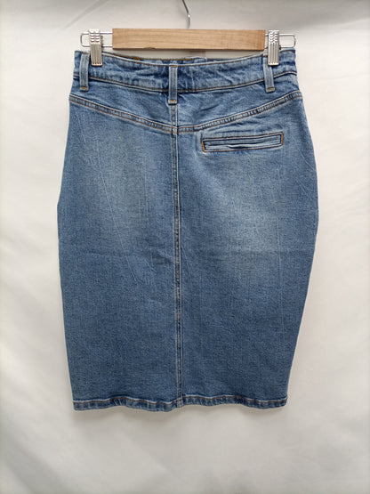 ZARA. Falda denim  botones T.s