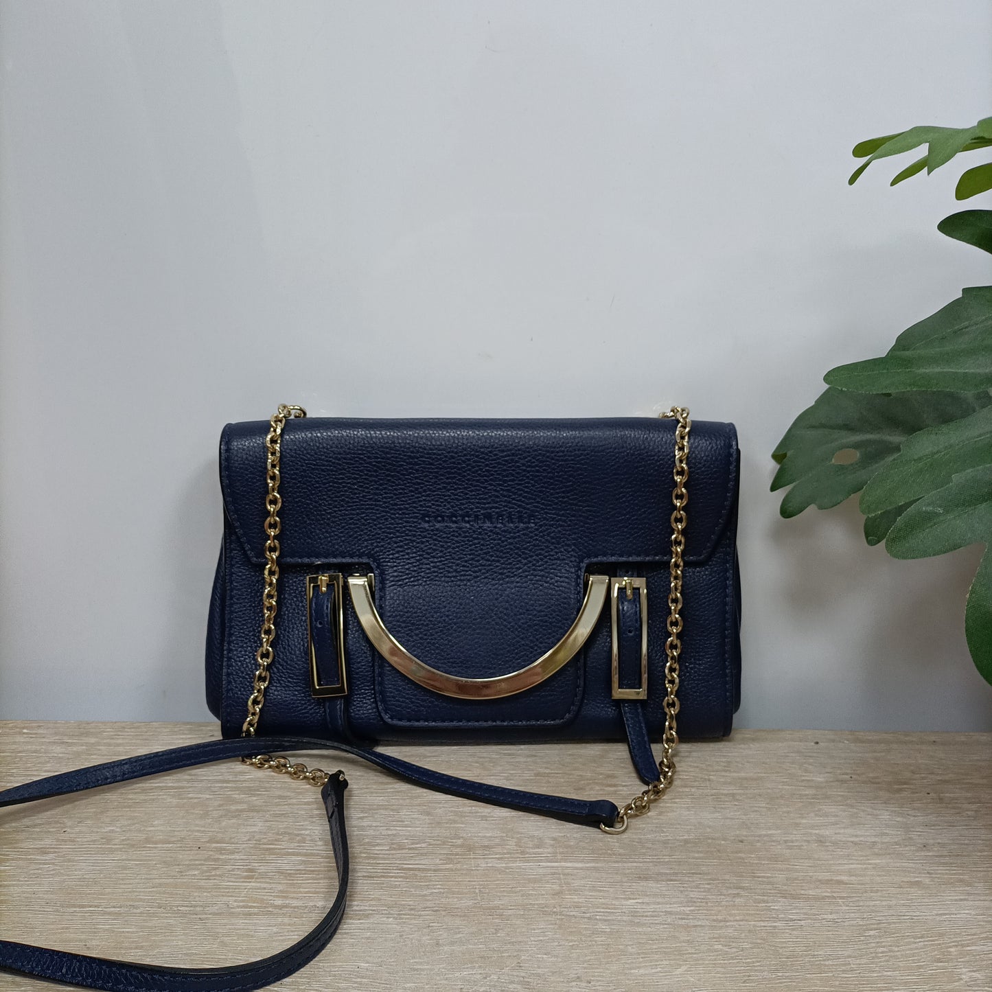 COCCINELLE. Mini blue bag