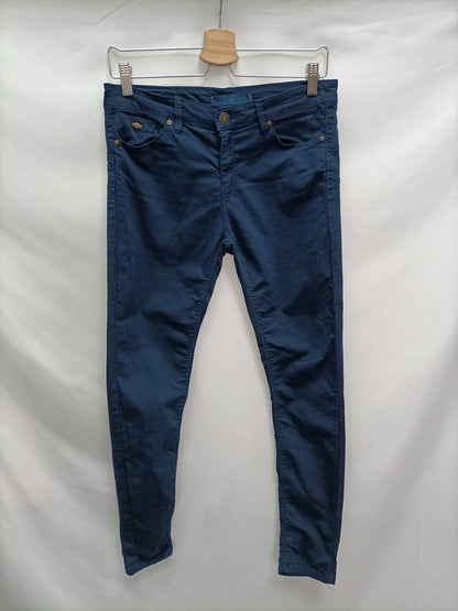 STRADIVARIUS. Skinny blue trousers, size 38