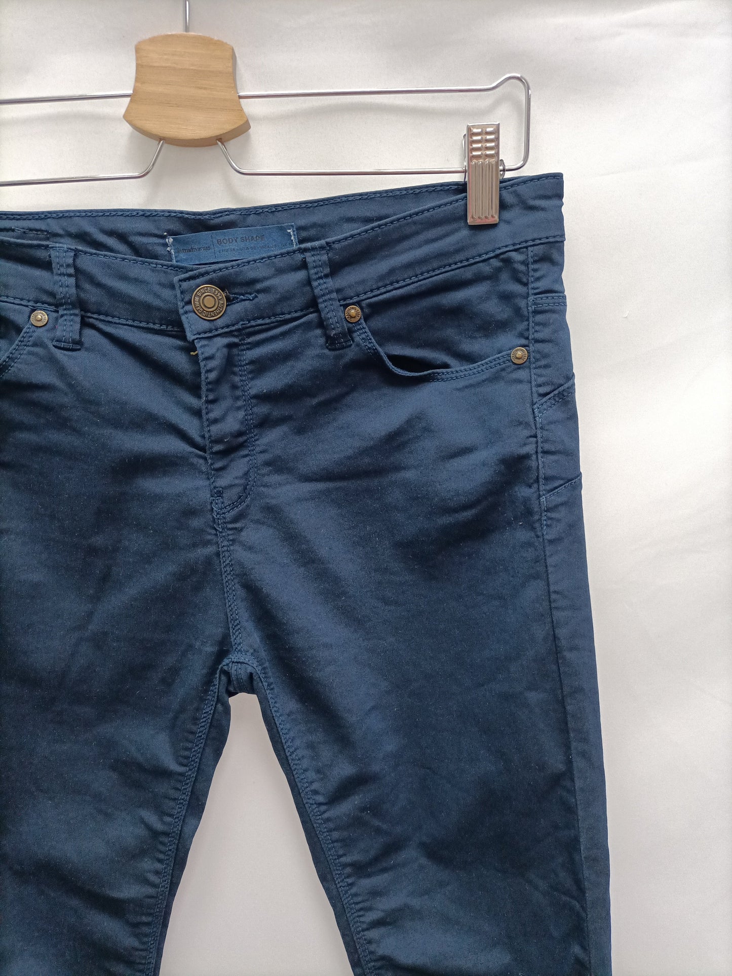 STRADIVARIUS. Skinny blue trousers, size 38