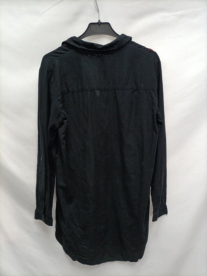 STRADIVARIUS. Vestido camisero bordado   T.s