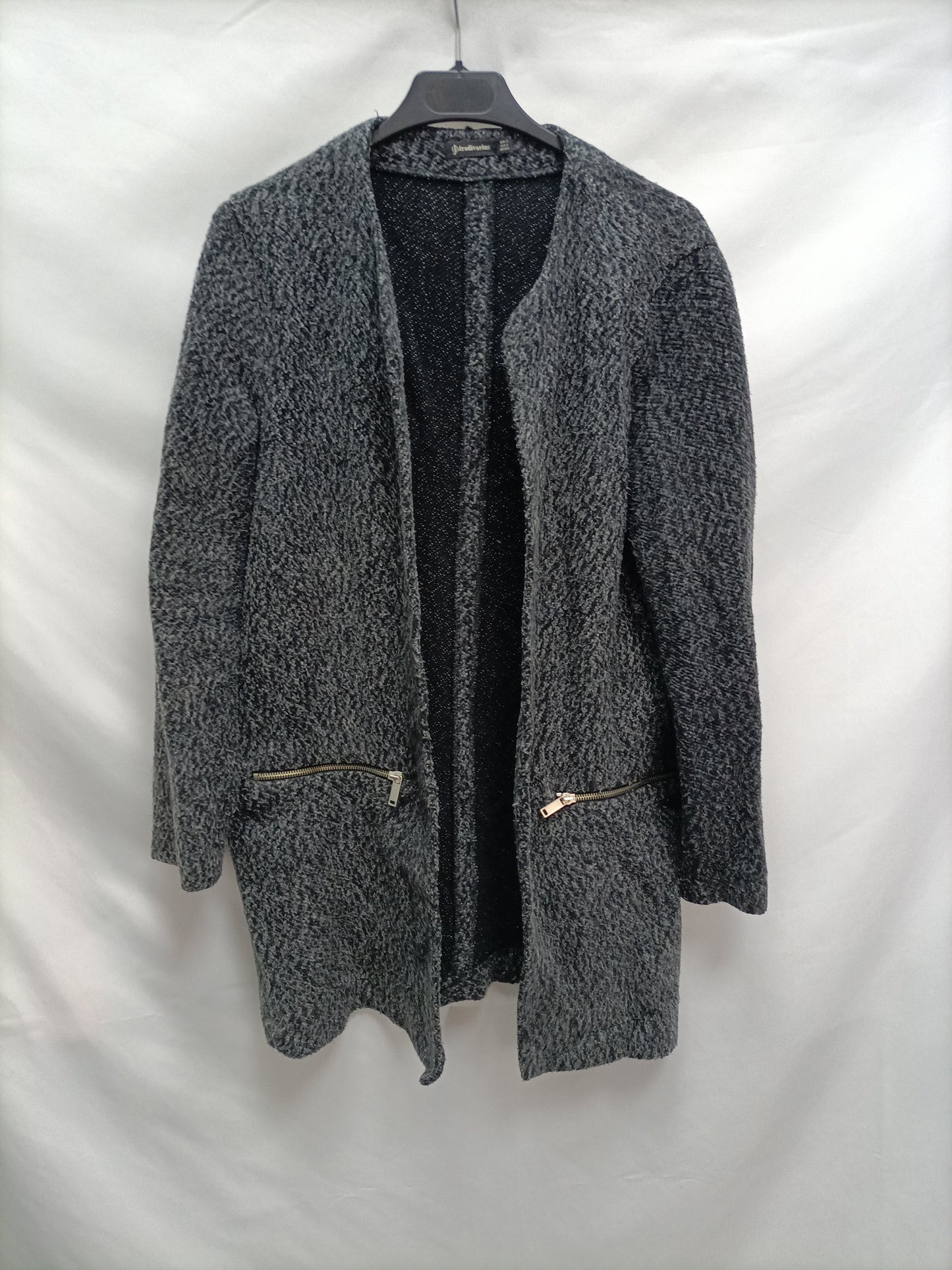 STRADIVARIUS. Heathered gray Ts coat