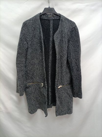 STRADIVARIUS. Heathered gray Ts coat
