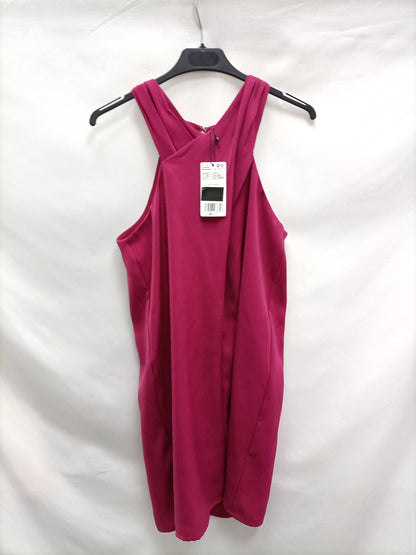 MANGO. Vestido fluido buganvilla  T.xd