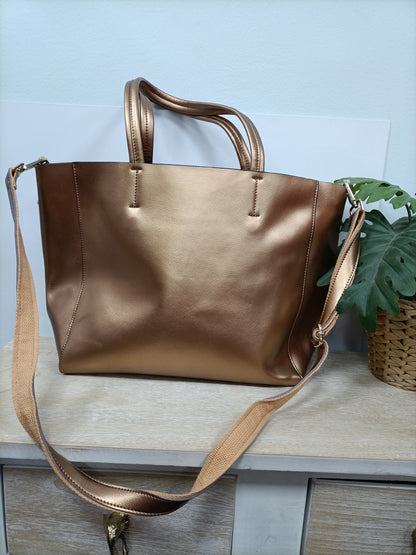 marketOTRAS. Bolso shopper ocre