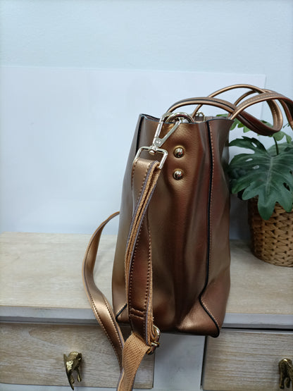 marketOTRAS. Bolso shopper ocre