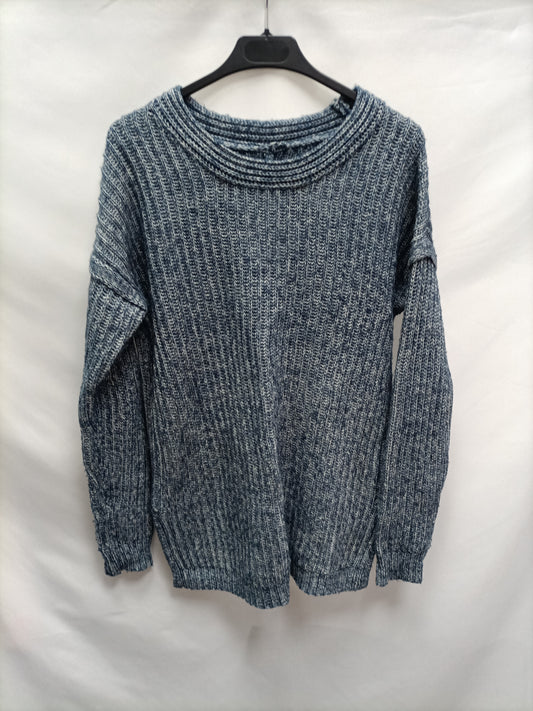 ASOS. Jersey azul espiga T.38