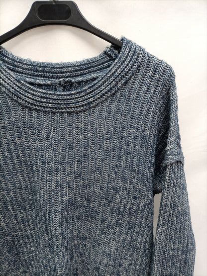 ASOS. Jersey azul espiga T.38