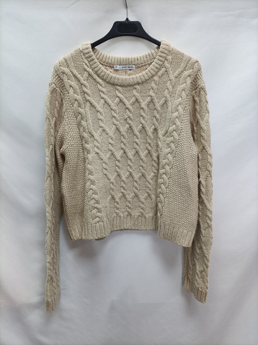 EASY WEAR. Jersey cortito beige   T.s