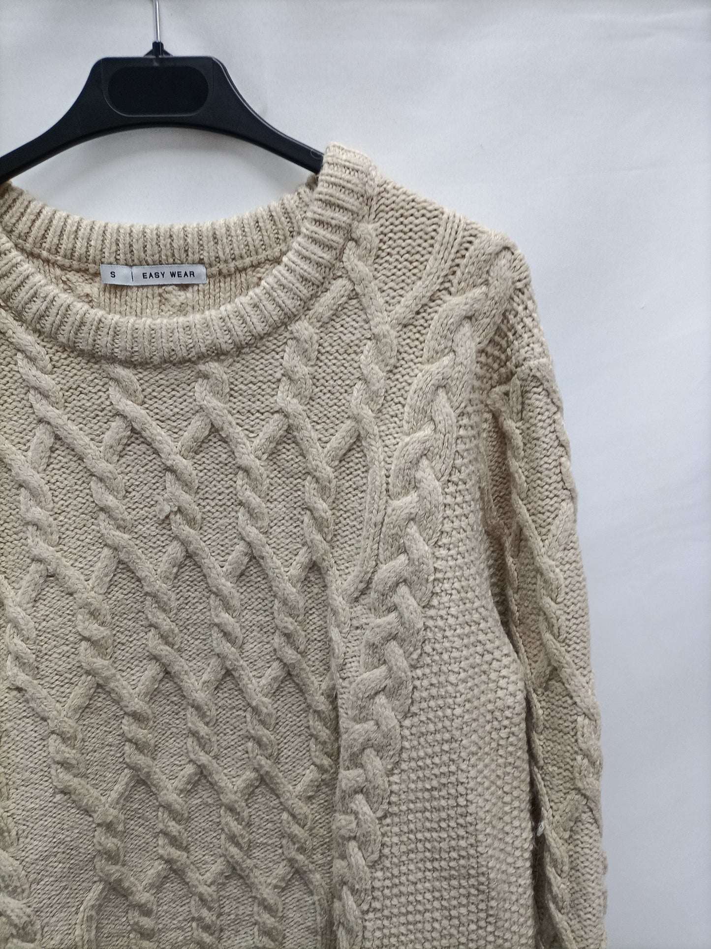 EASY WEAR. Jersey cortito beige   T.s