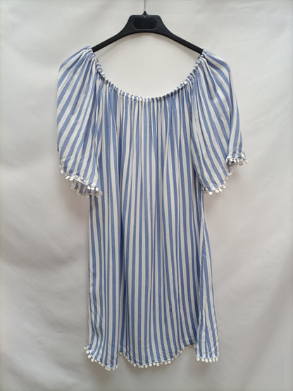 OTRAS. Vestido corto rayas T.m/l