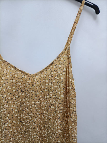 OTRAS. Vestido amarillo flores T.u(m)