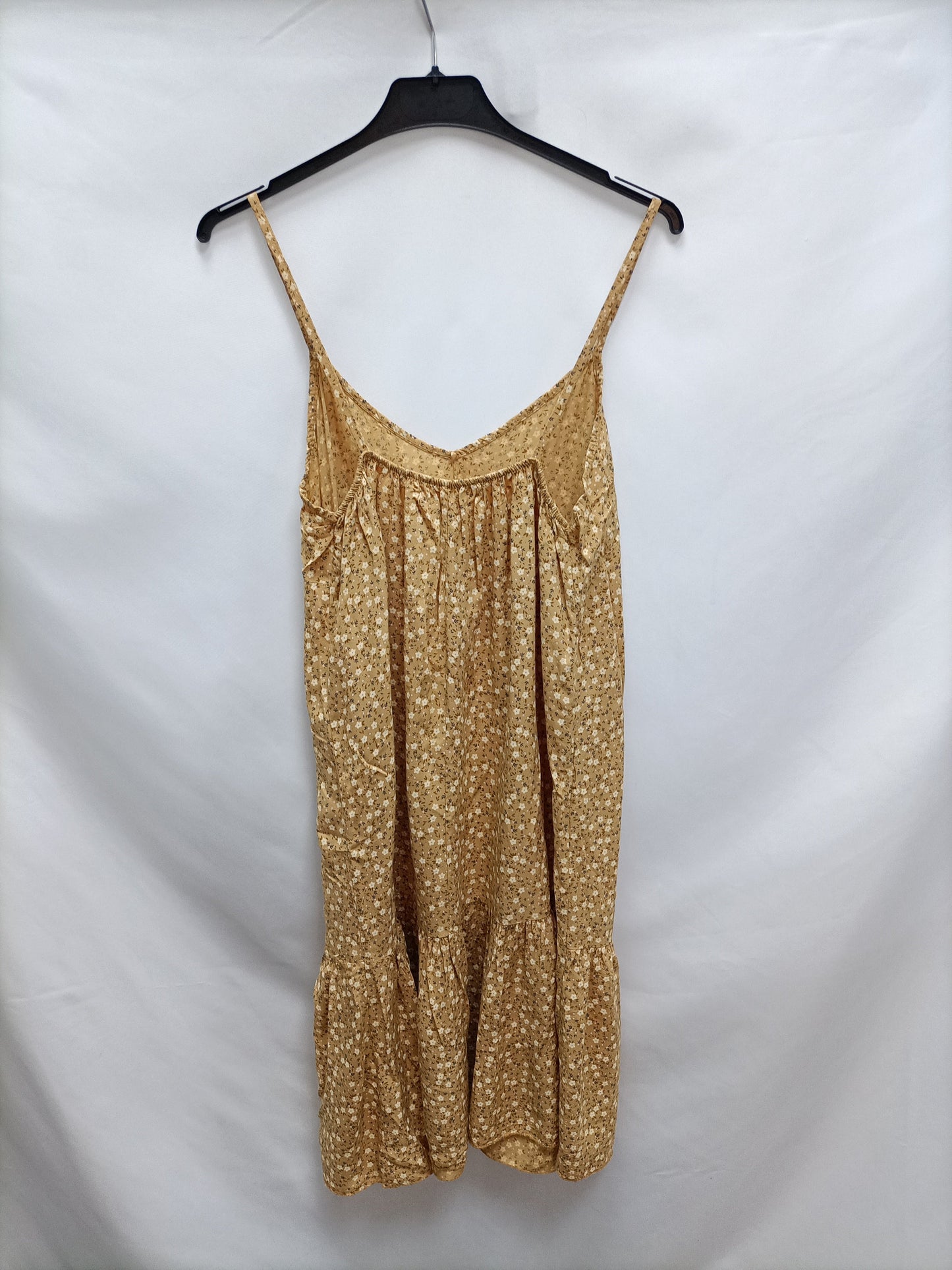 OTRAS. Vestido amarillo flores T.u(m)