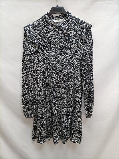 STRADIVARIUS. Vestido animal print T. S