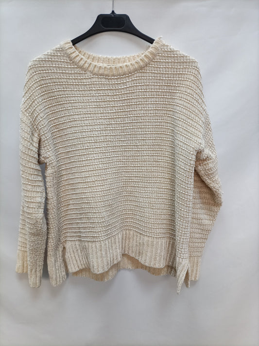 ZARA. Jersey beige hilos T.13/14