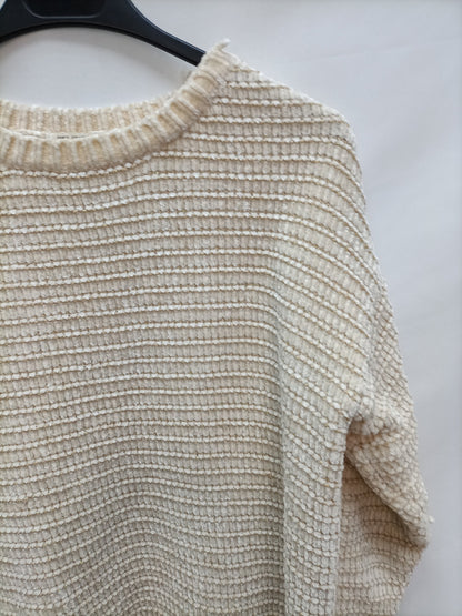 ZARA. Jersey beige hilos T.13/14