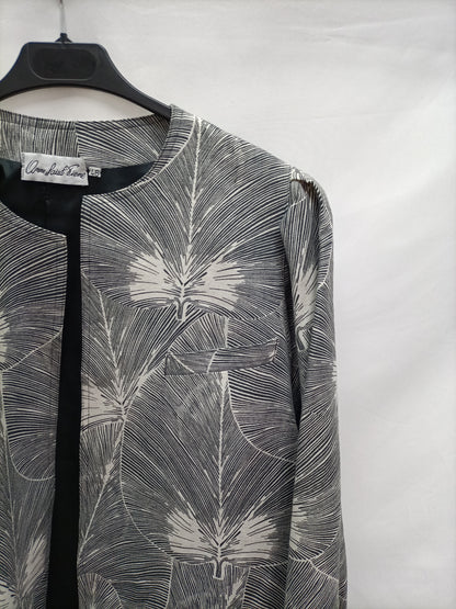 HOMME SAINT SIENE. Vintage leaf jacket, size 46