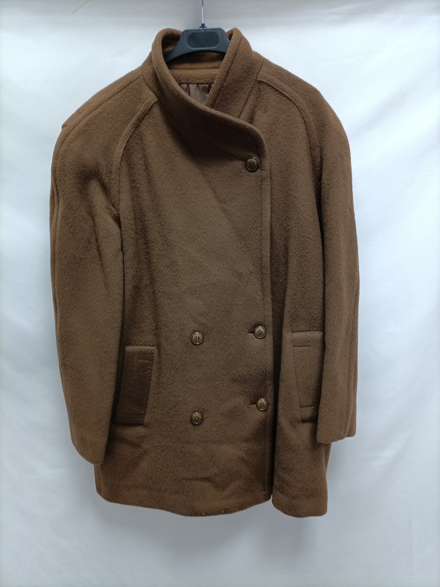 GONNELLA. Abrigo lana marrón T.m