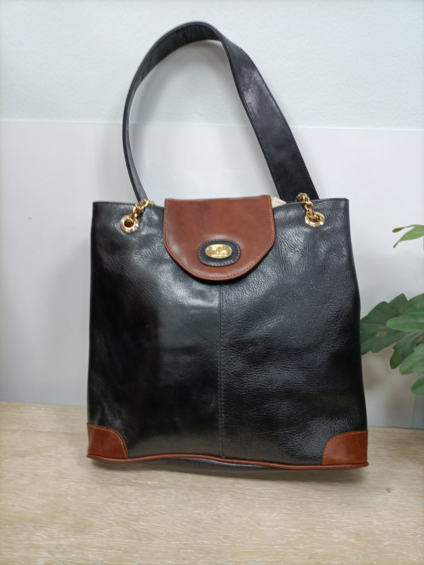 LORENZI. Bolso bicolor