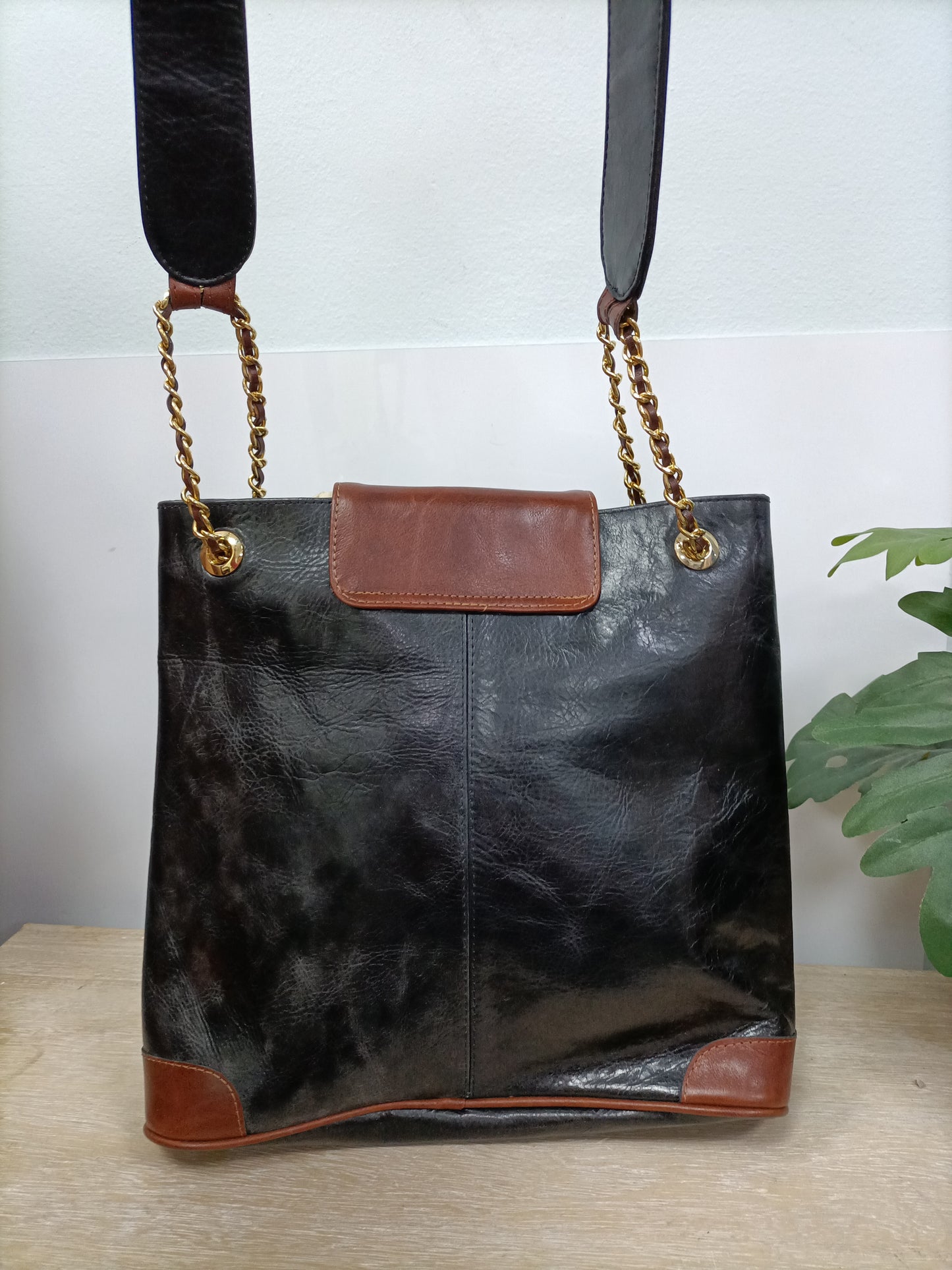 LORENZI. Bolso bicolor