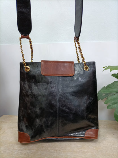 LORENZI. Bolso bicolor