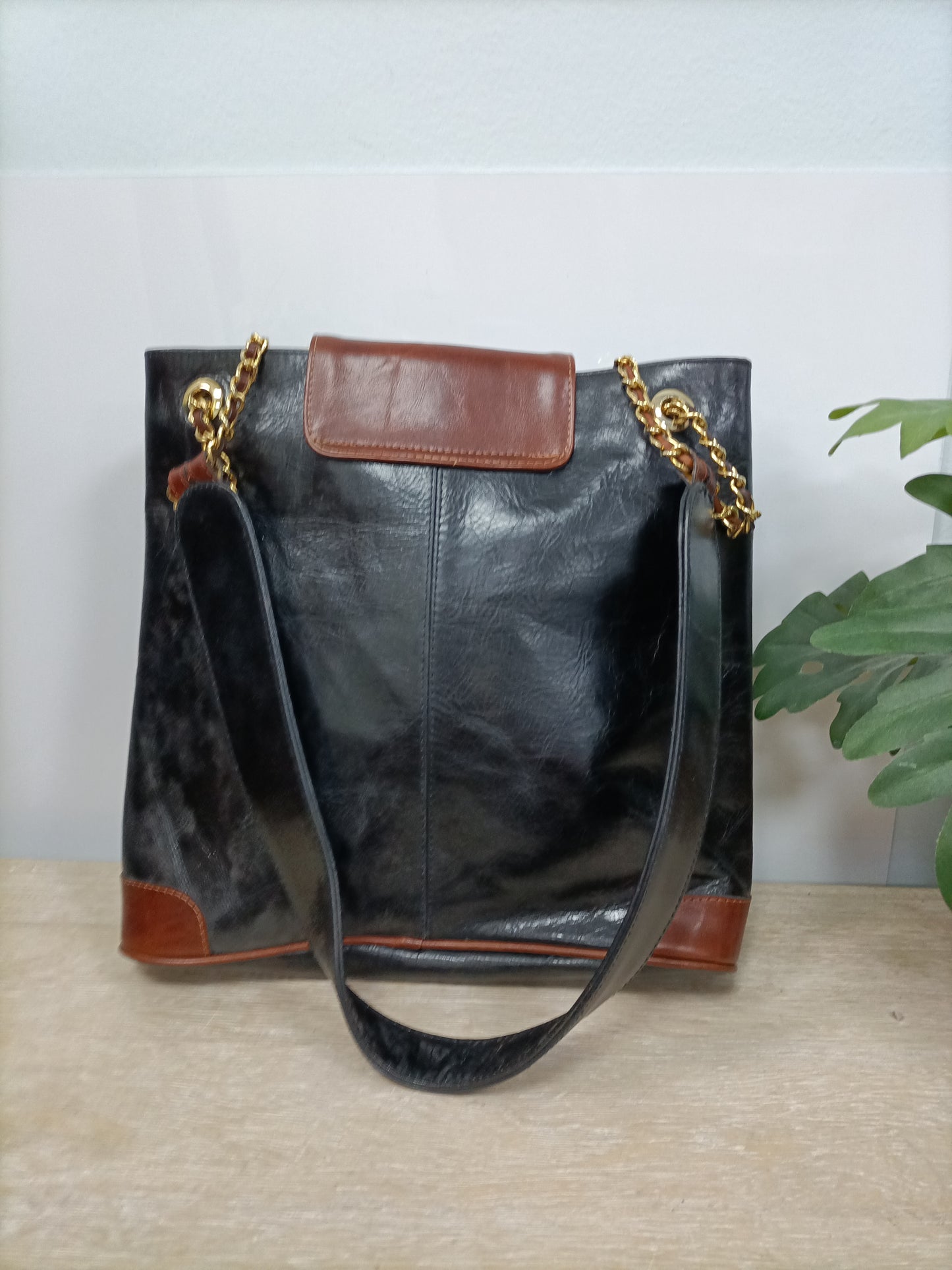 LORENZI. Bolso bicolor