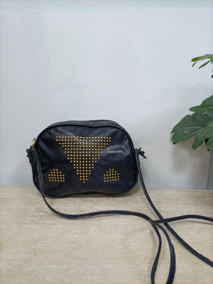 ACOSTA. Bolso azul tachuelas