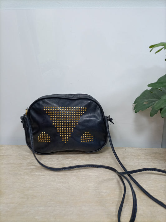 ACOSTA. Blue studded bag