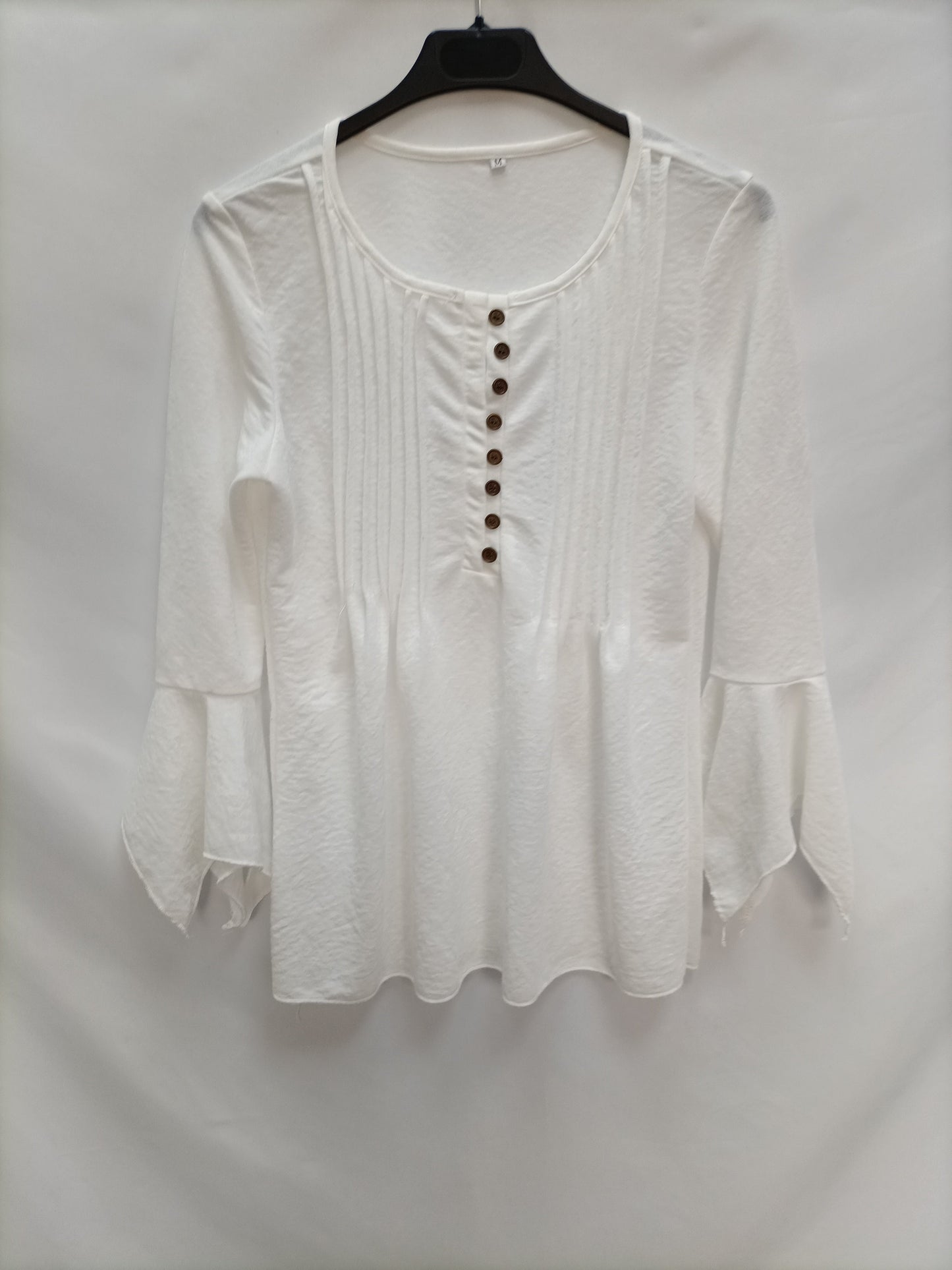 OTRAS. Camiseta blanca botones T.m