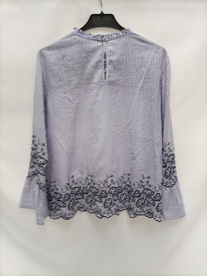 SFERA. Blusa rayas bordada T.s