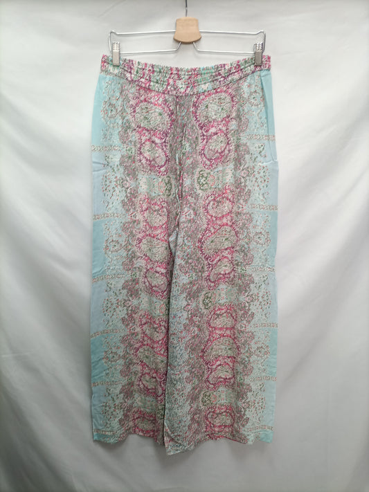 OYSHO. Pantalón fluido amebas T.u(l/xl)