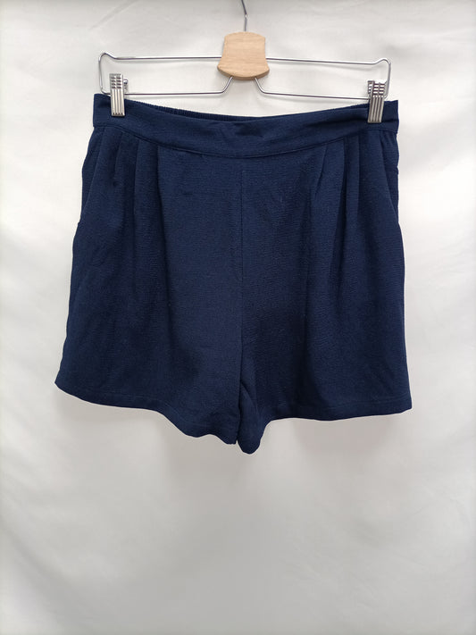 AMICHI.  Shorts azules fluidos T.XL