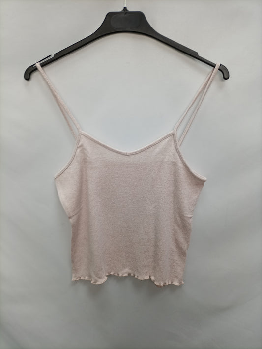 OYSHO. Top punto rosa T.m