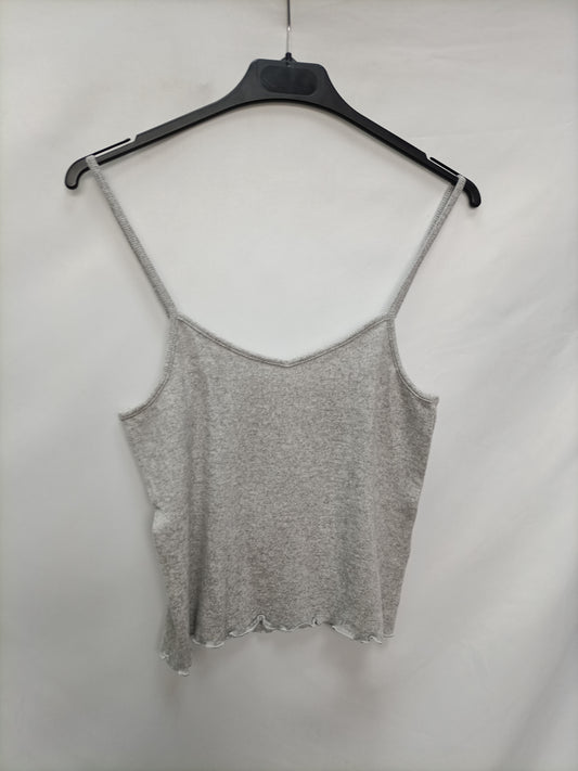 OYSHO. Top punto gris T.m