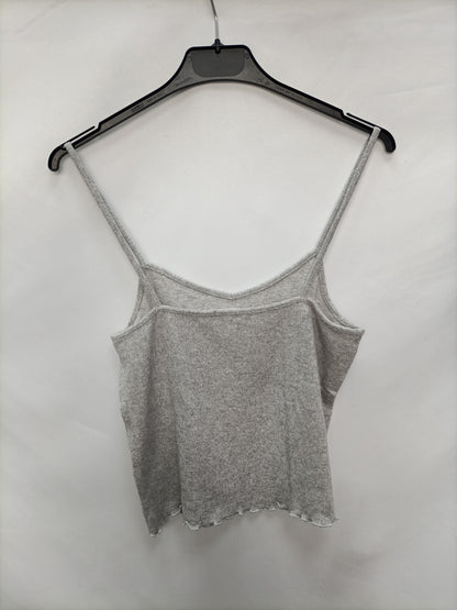 OYSHO. Top punto gris T.m