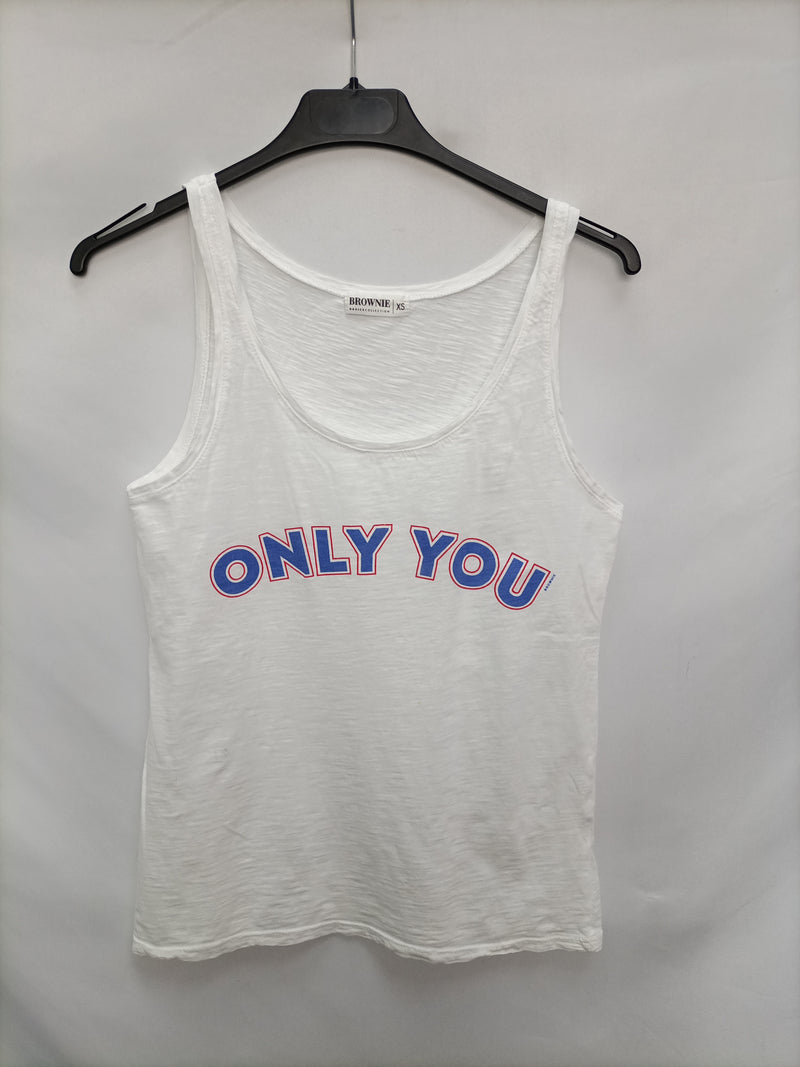 BROWNIE. Camiseta "only you" T.xs