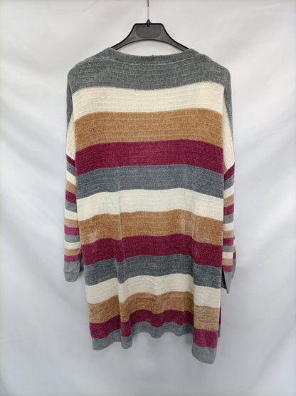 CORISCO. Cárdigan rayas suave T.u