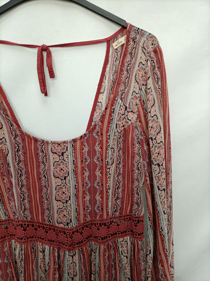HOLLISTER. Vestido booho chic T.l