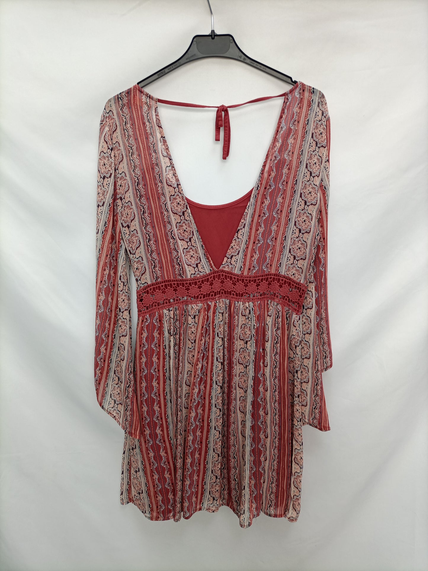 HOLLISTER. Vestido booho chic T.l