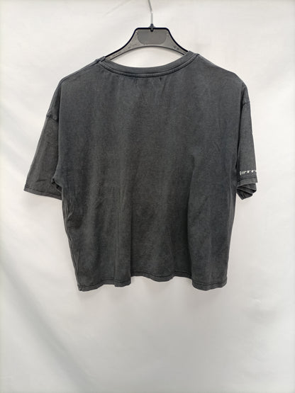 PULL&BEAR. Camiseta gris Paraguay T.m