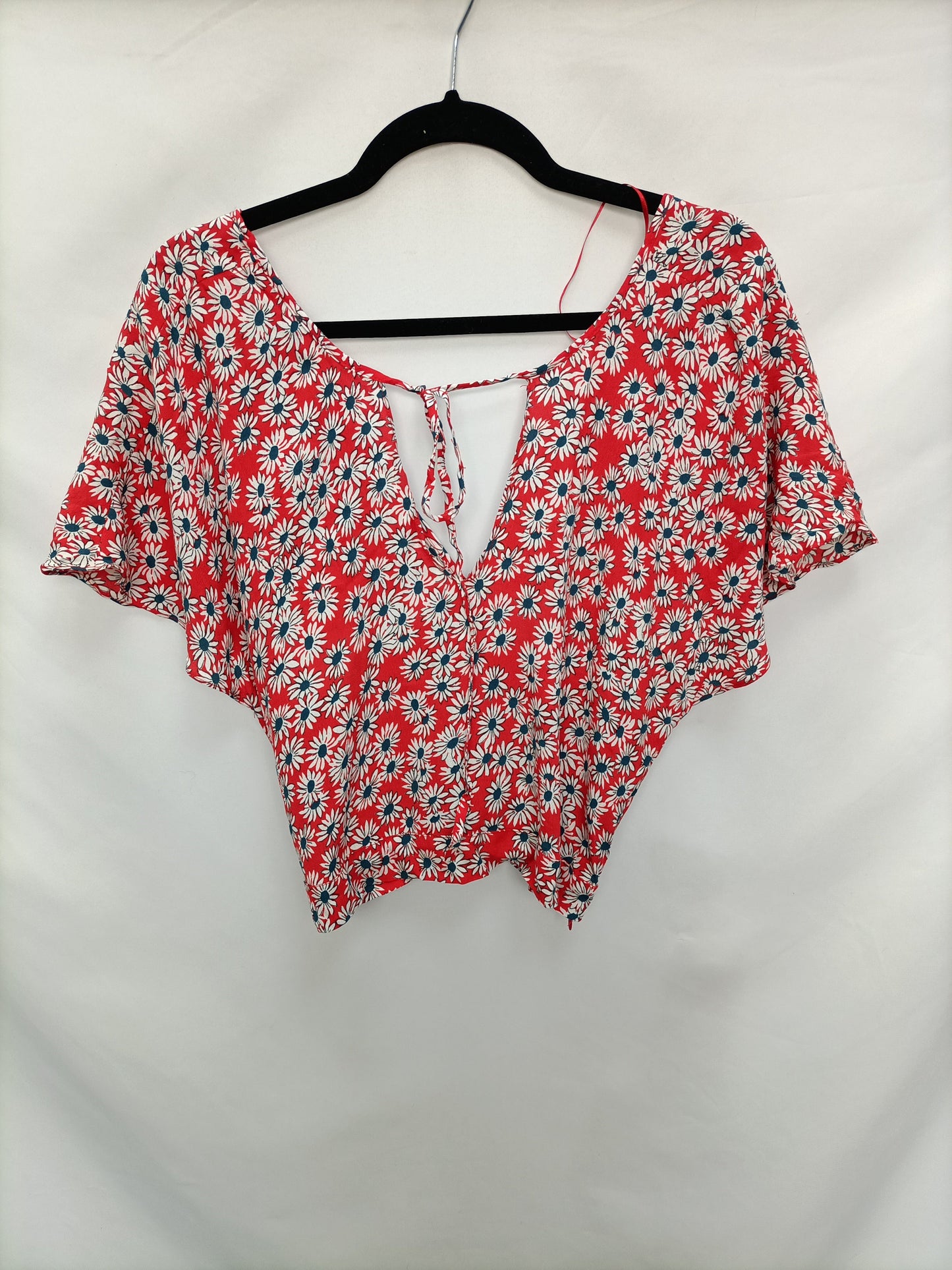 ZARA.Top aperturas margaritas T.l