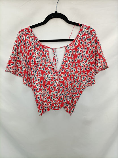 ZARA.Top aperturas margaritas T.l