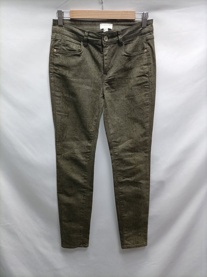 CORTEFIEL. Animal print waxed trousers, size 36