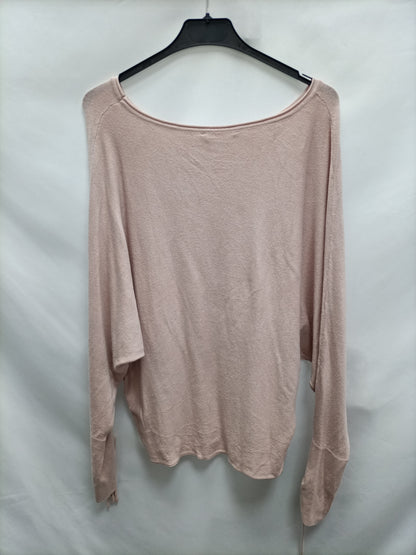 STRADIVARIUS. Pink T-shirt with strings