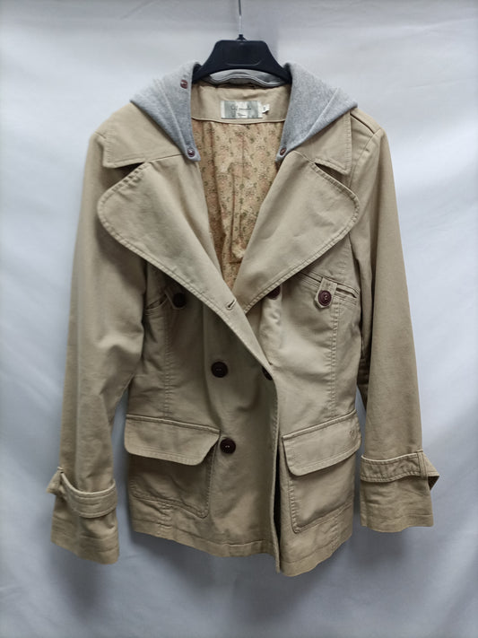 CORTEFIEL. Beige hooded blazer Ts
